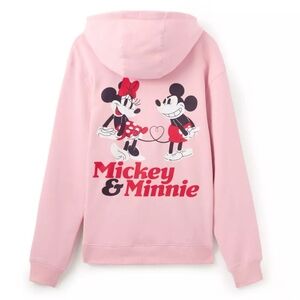 Mickey and Minnie Mouse ''M&M'' Full Zip Hoodie Valentines Day Size 3X